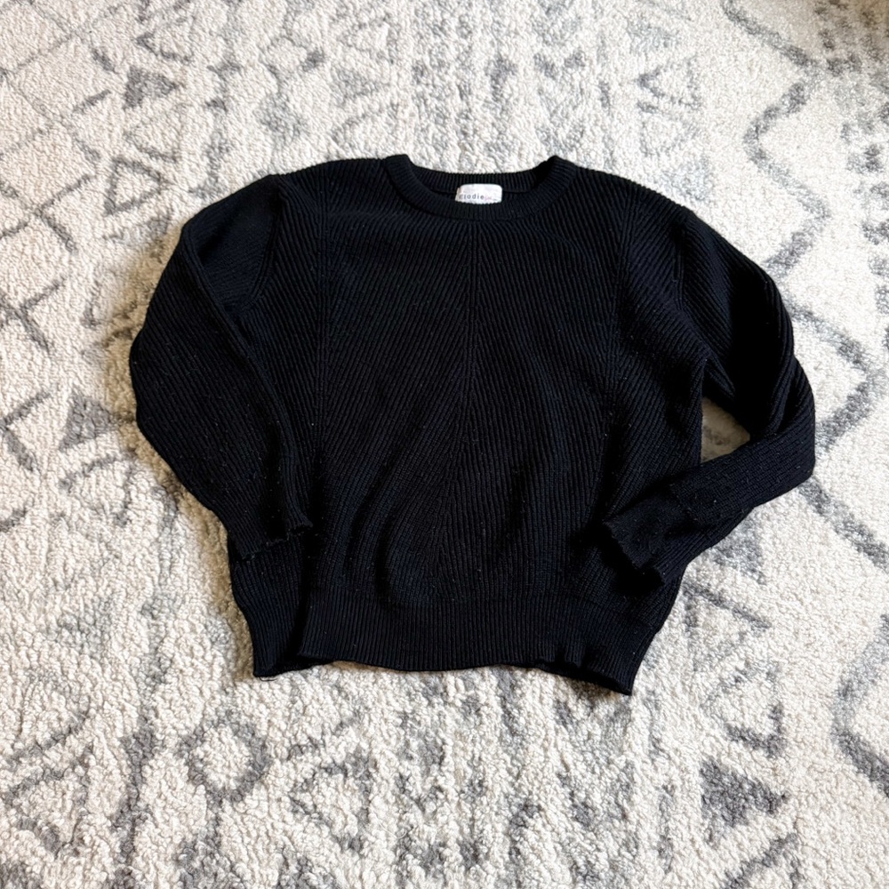 Elodie Girl Black Sweater